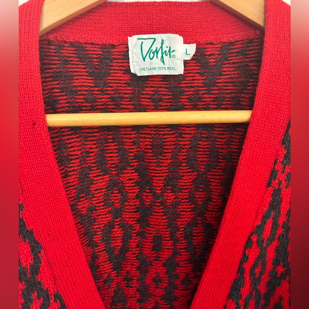 Vintage 100% Wool Cardigan - Picture 2 of 5